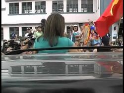 CLEAN: Chinchilla, first female to win Costa Rica presidency News Clip