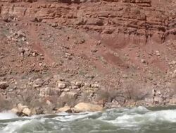 WS PAN View of red cliff / Grand Canyon , Arizona , USA Stock Footage