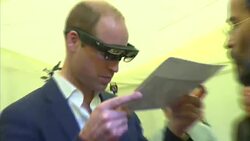 Prince William Trying 3D Glasses at Founders Forum News Clip