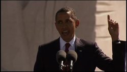 Obama dedicates memorial statue to civil rights leader News Clip