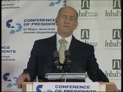Olmert announces three-way talks between Israel, US, Abbas News Clip