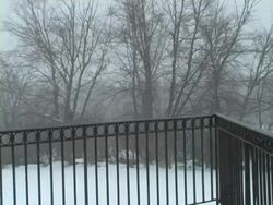 Winter Balcony 2 Stock Footage