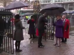 Nelson Mandela Memorial Service Idris Elba Arrival News Clip