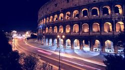 Colosseum night time lapse HD Stock Footage