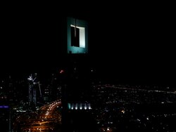 Dubai cityscape, traffic on Sheikh Zayed Road timelapse Stock Footage