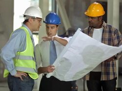 HD: Construction Manager Giving Instructions Stock Footage