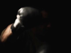 Box fight gloves Stock Footage