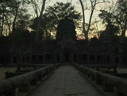 Time Lapse Temple of Ta Prohm Angkora Wat Siem Reap Cambodia Stock Footage