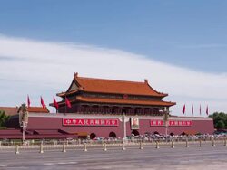 T/L WS Tiananmen Square / Beijing, China Stock Footage