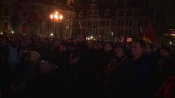 CLEAN : Anti migrant activists rally in Dresden face counter protest News Clip