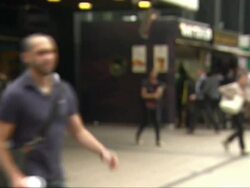 Blurred Anonymous High Street Shots News Clip
