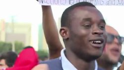 CLEAN : World Cup: France fans dance in the streets of Brasilia News Clip