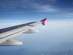 Airplane Wing Stock Footage
