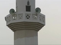 Minaret of mosque tower in Karachi, Pakistan News Clip