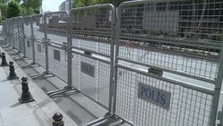 CLEAN : Istanbuls Taksim Square locked down for May Day News Clip