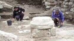 CLEAN : Israeli archaeologists unveil rare Roman era mosaic News Clip