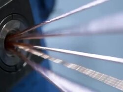 Copper Twisting in a Factory Stock Footage