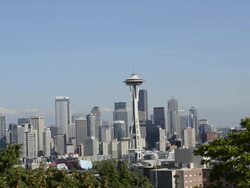 WS View of buildings in city / Seattle , Washington, United States Stock Footage