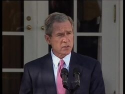 Bush announces freeze on Hamas US financial assets. News Clip
