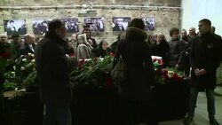 CLEAN : Moscow funeral for slain Kremlin critic Nemtsov News Clip