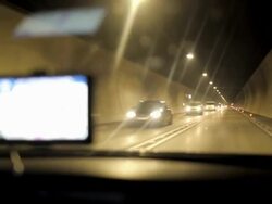 HD: Driving Through Tunnel Stock Footage