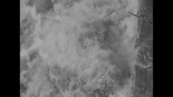 Bridge washed out by 1930s US flood News Clip