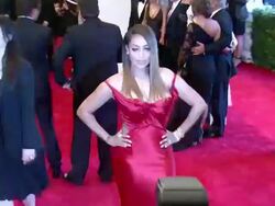 La La Vazquez at "PUNK: Chaos To Couture" Costume Institute Gala Stock Footage