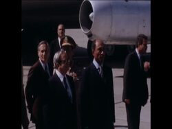 SYND 28 10 80 ISRAELI PRESIDENT YITZHAK NAVON ARRIVES TO CAIRO FOR A VISIT Instructional Video