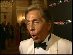 Valentino at gala evening premiere of his new documentary News Clip