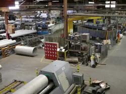 WS Expanse of industrial manufacturing warehouse / Seattle, Washington, United States Stock Footage