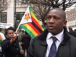 MDC activists rally outside Zimbabwean Embassy, spox bite News Clip
