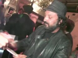 Thierry Guetta Mr Brainwash leaving The Beverly in Los Angeles 08/04/2011 (Footage by WireImage Video/Getty Images Entertainment Video) Stock Footage