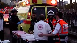 CLEAN : Israeli security guard injured in border dispute News Clip