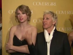 Taylor Swift, Ellen DeGeneres at the COVERGIRL Cosmetics' 50th Anniversary Party at West Hollywood CA. (Footage by WireImage Video/GettyImages) Stock Footage