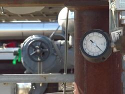 Oil drilling equpment at XL Pipeline facility News Clip