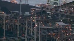 McDuffie Coal Terminal in Mobile Alabama. Stock Footage