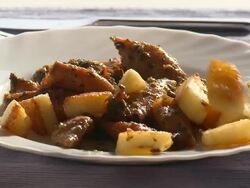 Serving food Stock Footage