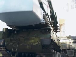 Air defense missile system Stock Footage