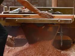 Cutting lumber Stock Footage