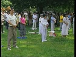 Hundreds of Falun Gong supporters protest in Washington News Clip