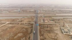 Aerial View of Oil Field, Oil Tank Truck and Air Pollution In China Stock Footage