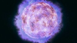 A star dies in outer space. Stock Footage