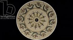 Animated 19th century phenakistoscope with figure diving into the mouth of a lion Stock Footage