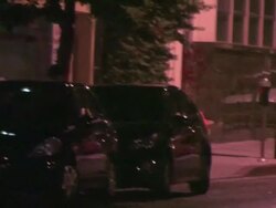 Mark Salling & Emile Hirsch leaving 1 Below in Hollywood 07/25/2011 (Footage by WireImage Video/Getty Images Entertainment Video) Stock Footage