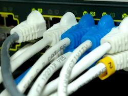 Cable Network Close-up Stock Footage