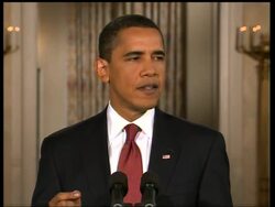 WRAP President Obama's first nationally broadcast presser ADDS s'bites News Clip