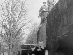 WWII, Ludendorff Bridge at Remagen Stock Footage