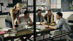 Small business meeting Stock Footage