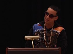 SPEECH - Daddy Yankee at mun2 And Campbell McLaren Host Media Luncheon Introducing New MMA Reality Series "Combate Americas" Stock Footage