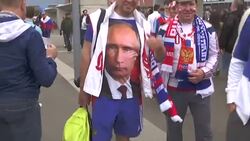 Russian Football Fans Arriving for Euro 2016 match against Slovakia News Clip
